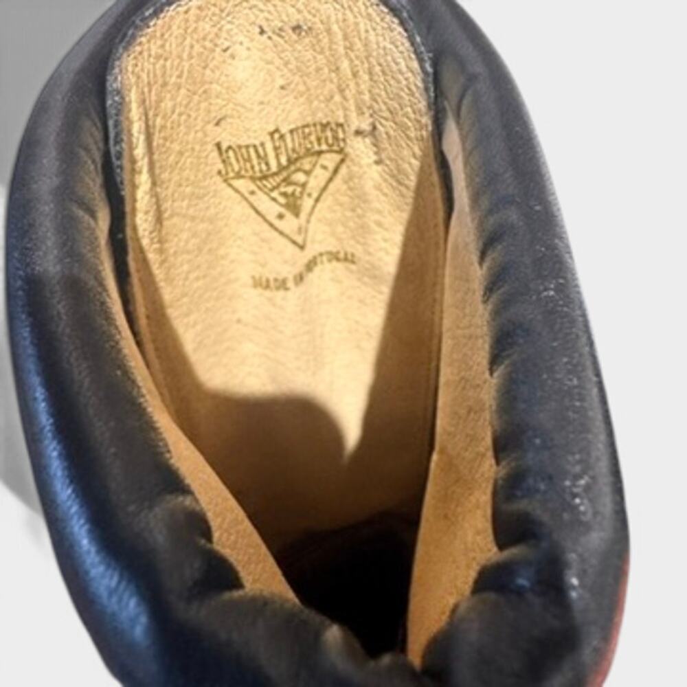 John Fluevog Skiprope Tall Black Leather Boots Retail Military Inspired $895 - Picture 7 of 9